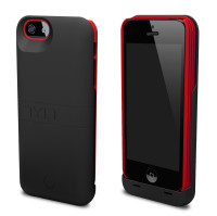 The TYLT Energi Sliding Power Case comes with black and red, blue, or lime accent slim cases.